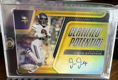 Justin Jefferson Football Cards 2022 Panini Certified Potential Signatures Prices