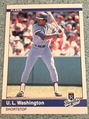 U. L. Washington #361 Baseball Cards 1984 Fleer Prices