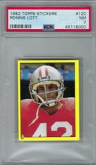 Ronnie Lott #120 Football Cards 1982 Topps Stickers Prices
