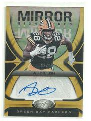 AJ Dillon [Gold] #MS-AJD Football Cards 2021 Panini Certified Mirror Signatures Prices