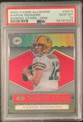 Aaron Rodgers [Pink] #SS15 Football Cards 2020 Panini Illusions Shining Stars Prices