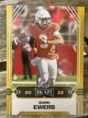 Quinn Ewers [Gold] #4 Football Cards 2022 Leaf Draft Prices