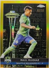 Raul Ruidiaz [Gold] #BCS-11 Soccer Cards 2023 Topps Chrome MLS Big City Strikers Prices
