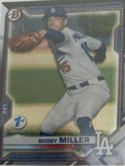 Bobby Miller [Black Foil] #BFE-75 Baseball Cards 2021 Bowman 1st Edition Prices