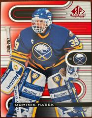 Dominik Hasek [Red] #128 Hockey Cards 2022 SP Game Used Prices