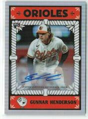 Gunnar Henderson [Autograph] Baseball Cards 2023 Bowman Chrome Ascensions Prices