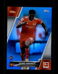 Taiwo Awoniyi [Blue Foil] Soccer Cards 2021 Topps Bundesliga Prices