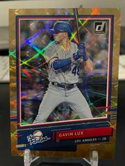 Gavin Lux [Gold] Baseball Cards 2020 Panini Donruss the Rookies Prices