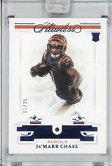 Ja'Marr Chase [Sapphire] #105 Football Cards 2021 Panini Flawless Prices