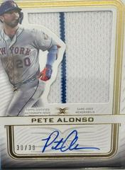 Pete Alonso #ARC-PA Baseball Cards 2023 Topps Definitive Autograph Relic Collection Prices