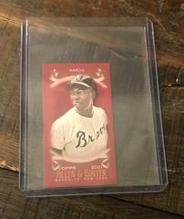 Hank Aaron [Mini Red] Baseball Cards 2021 Topps Allen & Ginter X Prices