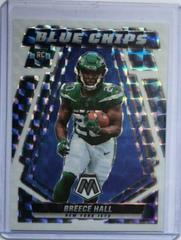 Breece Hall [White] #BC-12 Football Cards 2022 Panini Mosaic Blue Chips Prices