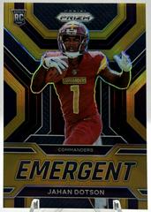 Jahan Dotson [Gold] Football Cards 2022 Panini Prizm Emergent Prices