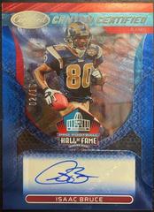 Isaac Bruce [Blue Etch] Football Cards 2022 Panini Certified Canton Signatures Prices