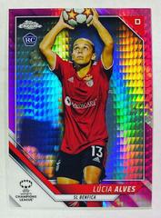 Lucia Alves [Pink Prism Refractor] Soccer Cards 2021 Topps Chrome UEFA Women’s Champions League Prices