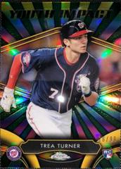 Trea Turner [Green Refractor] #YI-8 Baseball Cards 2016 Topps Chrome Youth Impact Prices