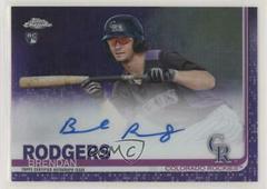 Brendan Rodgers [Purple Refractor] Baseball Cards 2019 Topps Chrome Rookie Autographs Prices