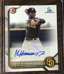 Henry Henry #PPA-HH Baseball Cards 2022 Bowman Paper Prospect Autographs Prices