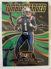 Cam Newton [Green Prizm] Football Cards 2020 Panini Select Turbocharged Prices