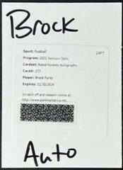 Brock Purdy [Autograph] #277 Football Cards 2022 Panini Donruss Optic Prices