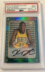 Kevin Durant [1997 SP Rookie Design Autograph] Basketball Cards 2007 SP Rookie Edition Prices