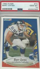 Bart Oates #74 Football Cards 1990 Fleer Prices