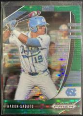 Aaron Sabato [Green Pulsar Prizm] #PDP171 Baseball Cards 2020 Panini Prizm Draft Picks Prices