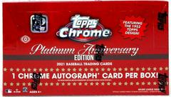 Hobby Box Baseball Cards 2021 Topps Chrome Platinum Anniversary Prices