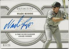 Wade Boggs Baseball Cards 2022 Topps Definitive Legendary Autograph Collection Prices