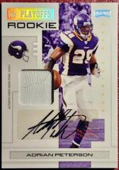 Adrian Peterson [Signature Red] Football Cards 2007 Playoffs NFL Prices