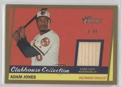 Adam Jones #CCR-AJ Baseball Cards 2016 Topps Heritage Clubhouse Collection Relics Prices