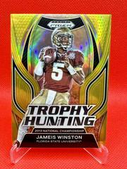 Jameis Winston [Gold] #TH-10 Football Cards 2023 Panini Prizm Draft Picks Trophy Hunting Prices