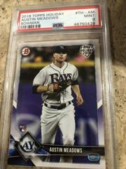 Austin Meadows Baseball Cards 2018 Topps Holiday Bowman Prices