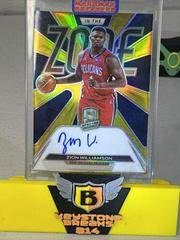 Zion Williamson [Gold] #ITZ-ZWL Basketball Cards 2021 Panini Spectra In The Zone Autographs Prices
