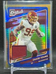 Chase Young [Blue Hyper] Football Cards 2021 Panini Donruss Optic Threads Prices