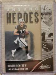 Hunter Renfrow #UH-HR Football Cards 2020 Panini Absolute Unsung Heroes Prices