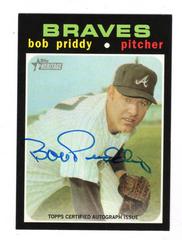 Bob Priddy #BPR Baseball Cards 2020 Topps Heritage Real One Autographs Prices