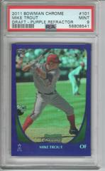 Mike Trout [Purple Refractor] Baseball Cards 2011 Bowman Chrome Draft Prices