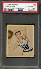 Arnie Risen [No Red Ink on Front] Basketball Cards 1948 Bowman Prices