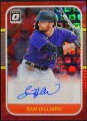 Sam Hilliard [Pandora Red] #RS87-SH Baseball Cards 2021 Panini Donruss Optic Retro 1987 Signatures Prices