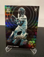 Garrett Wilson [Black Pandora] #LU-12 Football Cards 2022 Panini Donruss Optic Light it Up Prices
