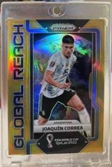 Joaquin Correa [Gold] #22 Soccer Cards 2022 Panini Prizm World Cup Global Reach Prices