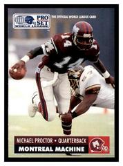 Michael Proctor Football Cards 1991 Pro Set Wlaf Prices