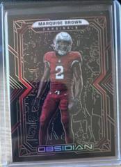 Marquise Brown [Red] #2 Football Cards 2022 Panini Obsidian Prices