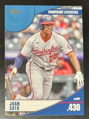 Juan Soto [Blue] #SS-12 Baseball Cards 2022 Topps Significant Statistics Prices