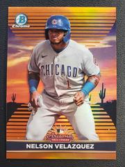 Nelson Velazquez [Orange] Baseball Cards 2022 Bowman Chrome 2021 AFL Fall Stars Prices