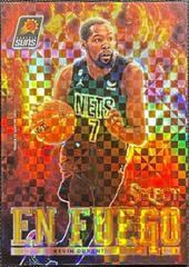 Kevin Durant [Gold] #8 Basketball Cards 2022 Panini Select En Fuego Prices
