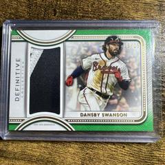 Dansby Swanson [Green] #DJR-DS Baseball Cards 2022 Topps Definitive Jumbo Relic Collection Prices