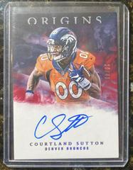 Courtland Sutton [Red] Football Cards 2018 Panini Origins Rookie Autographs Prices