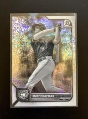 Matt Chapman [Black & White Mini Diamond] #2 Baseball Cards 2022 Bowman Chrome Prices